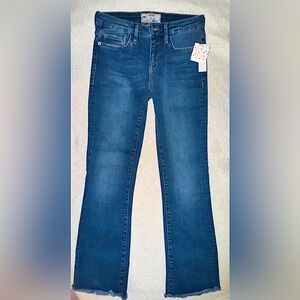 🎗️FREE PEOPLE — High Rise Frayed Crop Hem •Stretch